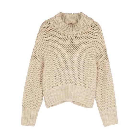 Free People My Only Sunshine Chunky Knit Sweater - Picture 2 of 7